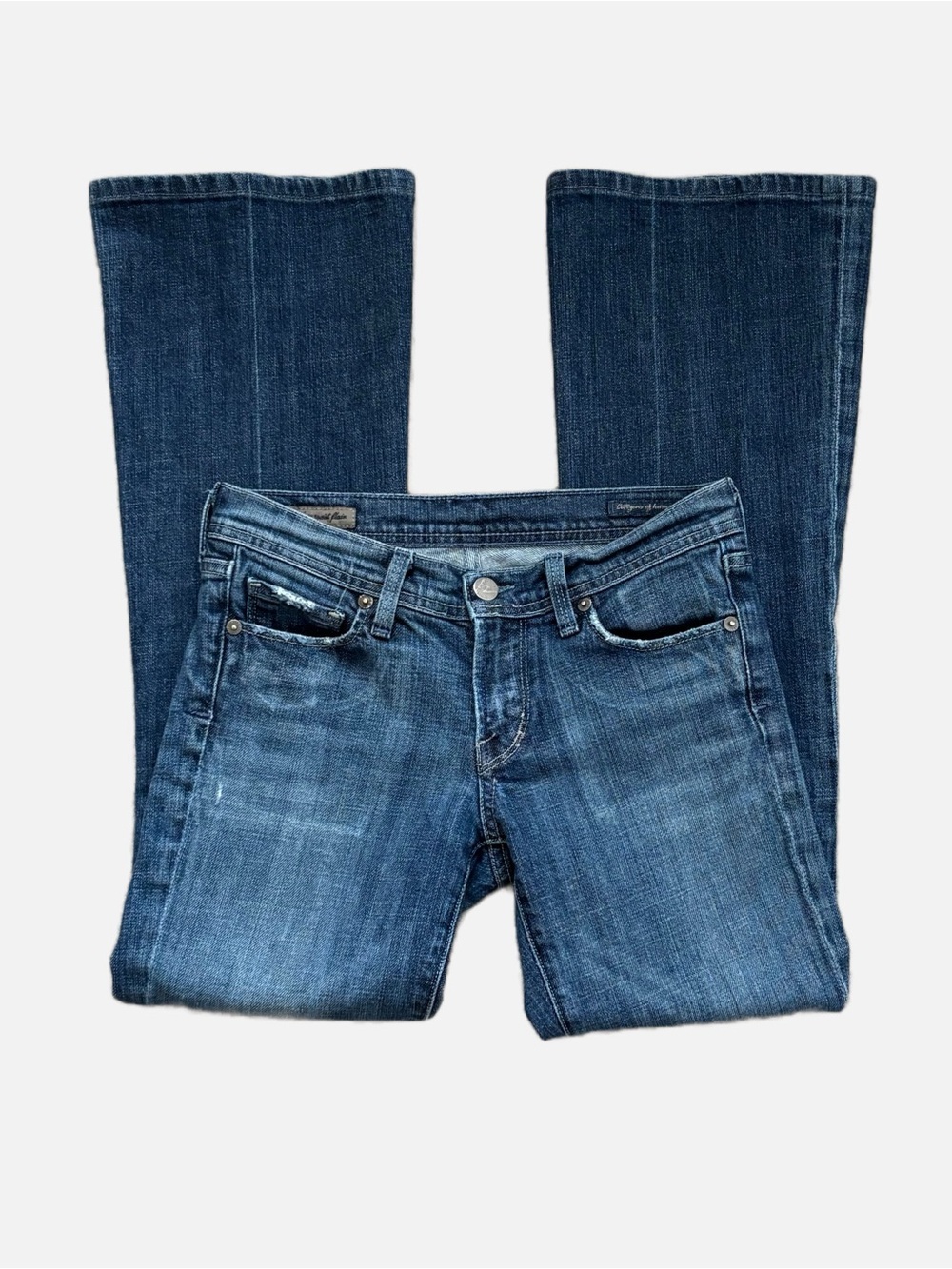 Citizens Of Humanity Ingrid 002 Stretch Low Waist Flair/Flare Jeans Y2K Size 25 - Picture 5 of 14
